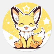 Bela Kawaii Feliz Fennec Fox Retrato Adorável