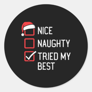 Adesivo Bela Lista De Malditos Tentou Meu Melhor Natal