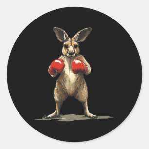 Adesivo Bela Luta De Kangaroo Por Um Golpe Hilário