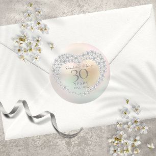 Adesivo Bela Pérola 30º Aniversário