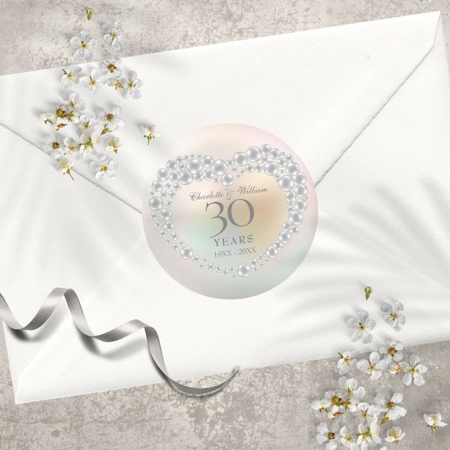 Adesivo Bela Pérola 30º Aniversário (Criador carregado)