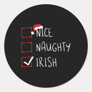 Adesivo Bela Raiz do Patrimônio Irlandês do Natal Irlandês