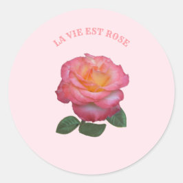 Adesivo Bela Rosa Cor-de-Rosa