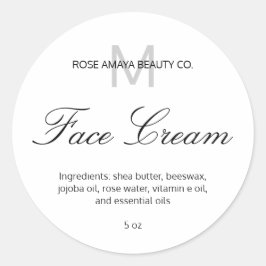 Adesivo Bela Spa Cosmética de Monograma Profissional Elega