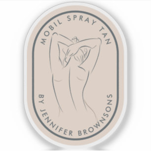 Adesivo Bela Tan Spa Body Arredondada Decal