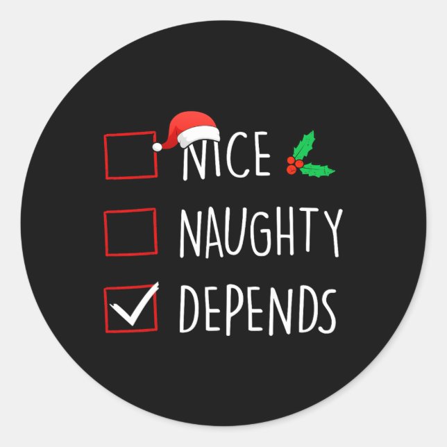 Adesivo Bela travessura Depende da Matança Familiar de Nat (Frente)