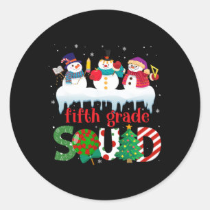 Adesivo Bela Três Professores De Neve Crianças De Quinto G