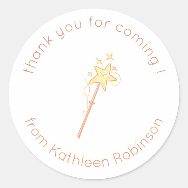 Adesivo Bela varinha mágica obrigada (Frente)