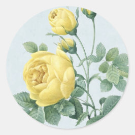 Adesivo Bela vinheta de rosa amarela