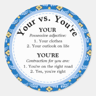 Adesivo Bela Vossa Vossa Vença de Ortografia