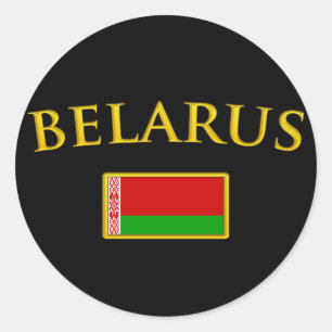 Adesivo Belarus dourado
