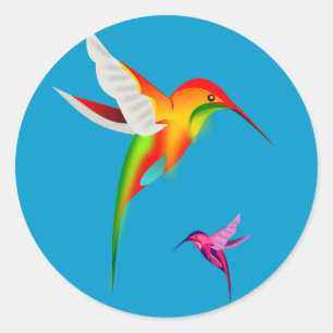 Adesivo Belas aves-do-mar (Colibri)