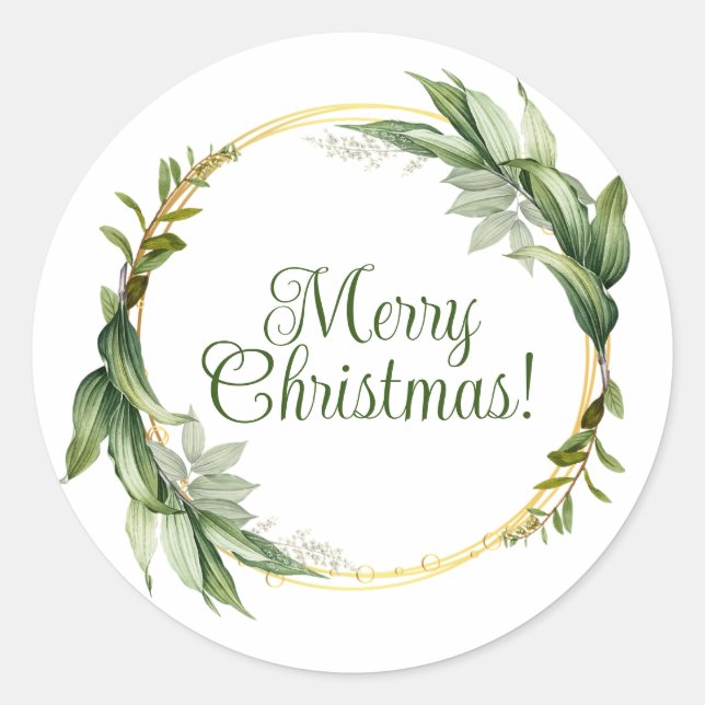 Adesivo Belas vinhetas de Natal alegres (Frente)