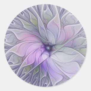 Adesivo Beleza Deslumbrante Arte Fractal Abstrata Moderna