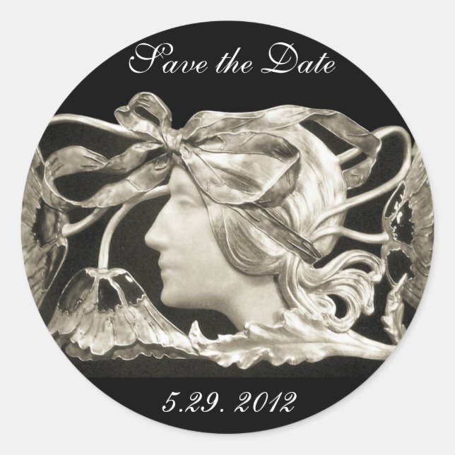 ADESIVO BELEZA ELEGANTE / SENHORA COM ARCO E FLORES (Frente)