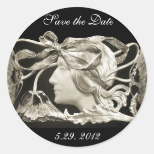 ADESIVO BELEZA ELEGANTE/SENHORA COM ENCURVAMENTO E FLORES