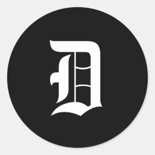 Adesivo Beleza no Monograma de Simplicidade, Preto e Branc