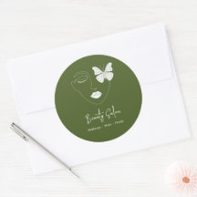 Beleza profissional minimalista Salon Moss Green