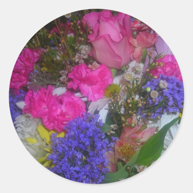 Adesivo beleza rosa e roxa (Frente)