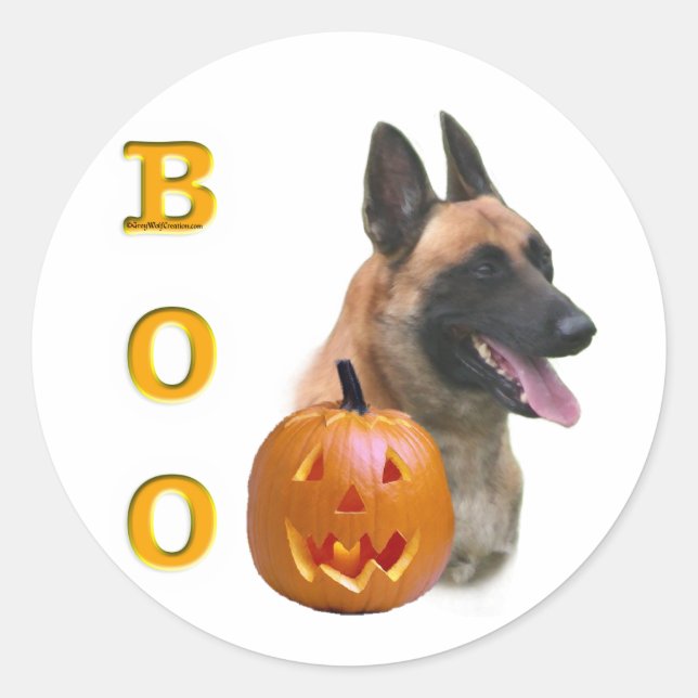 Adesivo Belga Malinois Boo (Frente)