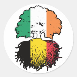 Adesivo Bélgica Bélgica Irlanda Irlanda, Irlanda, Tree Roo