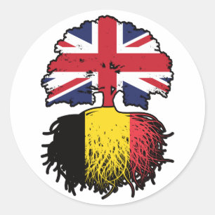 Adesivo Bélgica Bélgica Reino Unido Reino Unido Reino Unid