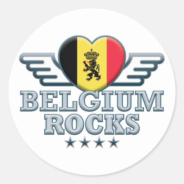 Adesivo Bélgica Rocks v2 (Frente)