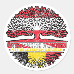 Adesivo Belgisch Österreichisch Österreich Baum
