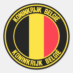 Adesivo Belgium Round Emblem