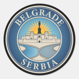 Adesivo Belgrado Sérvia Europa Oriental