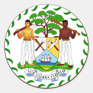Adesivo Belize casaco de armas