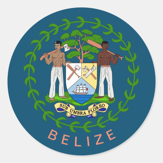 Adesivo Belize Casaco de Braços (Frente)