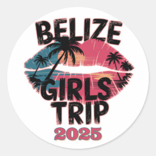 Adesivo Belize Girls Trip Adventure Tropical