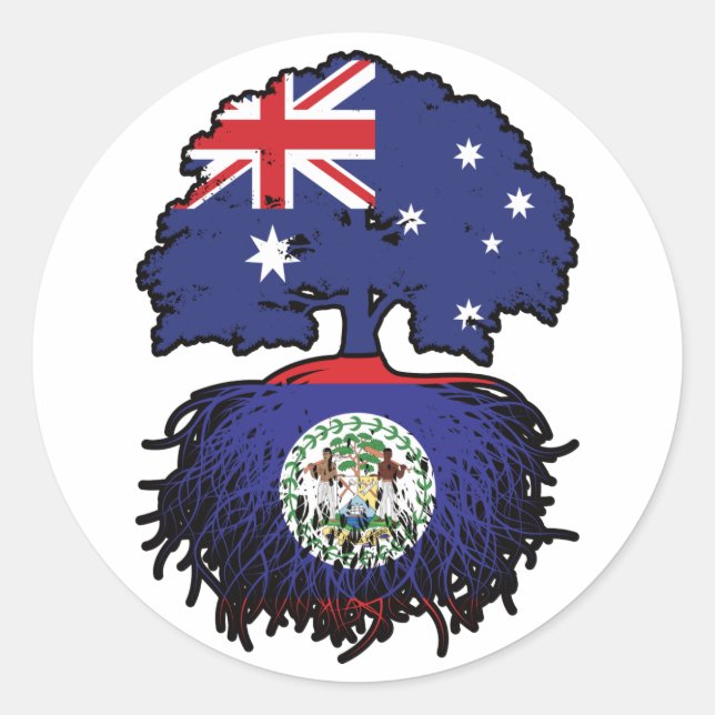 Adesivo Belize Raízes de Árvore Australiana Australiana (Frente)