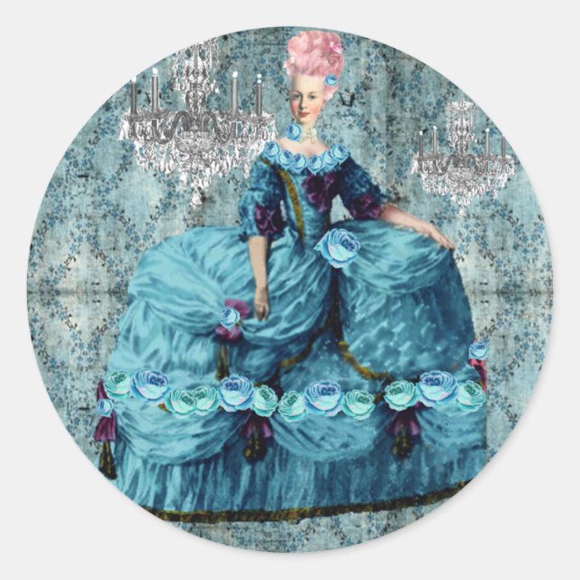 Adesivo Bella Blue Marie Antoinette Sticker Seal (Frente)