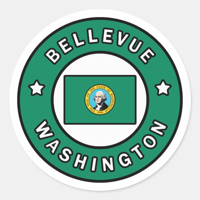 Adesivo Bellevue Washington (Frente)