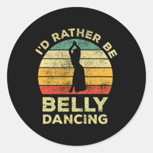 Adesivo Belly Dance Vintage Retro Gift Id Preferencialment