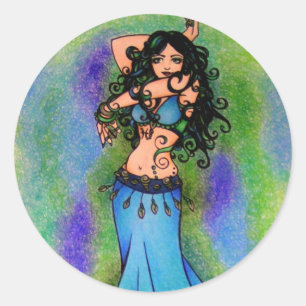 Adesivo Belly Dancer Birthday