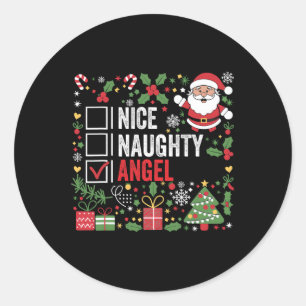 Adesivo Belo Anjo Engraçado Natal Papai Noel