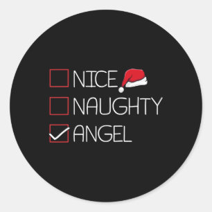 Adesivo Belo Anjo Natal Pajama Engraçado Humor X-