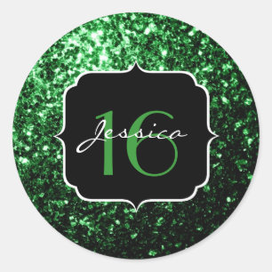Adesivo Belo brilho brilho brilho verde brilha doce 16