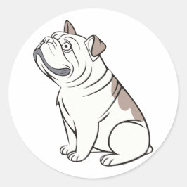 Adesivo Belo Bulldog Francês Engraçado
