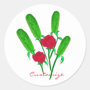 Adesivo Belo Buquê de picles com Rosas Thunder_Cove
