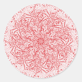 Adesivo Belo Carimbo de Natal da Estrela Vermelha