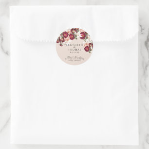 Adesivo Belo Casamento de Rosas Vermelhas Rosadas Lírios B