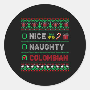Adesivo Belo Checklist de Natal colombiano colombiano