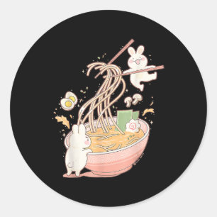Adesivo Belo Coelho Ramen Noodle Anime Kawaii Ae