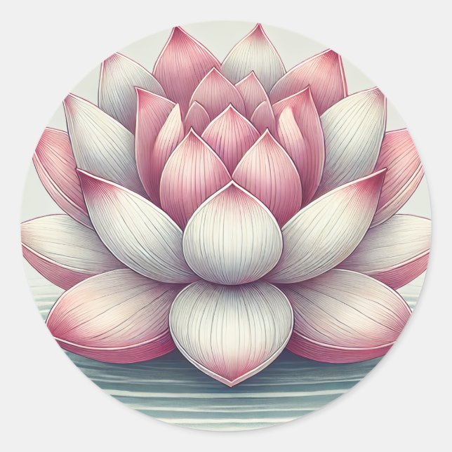 Adesivo Belo Design de Lotus (Frente)