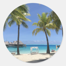 Adesivo Belo Destino de Praia Tropical