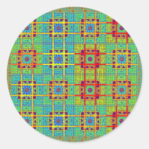 Adesivo Belo e adorável vetor Impressão étnico maia design